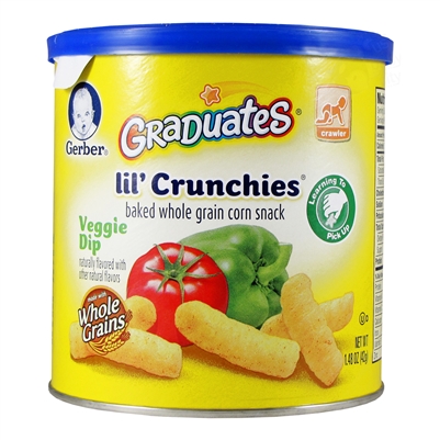 Graduates Lil' Crunchies Veggie Dip 6 pack - 1.48 oz. (Gerber)