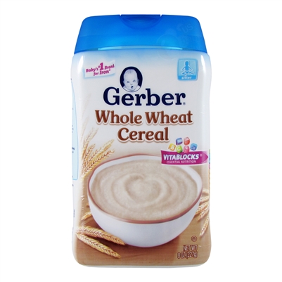 Whole Wheat Cereal 6 pack - 8 oz. (Gerber)