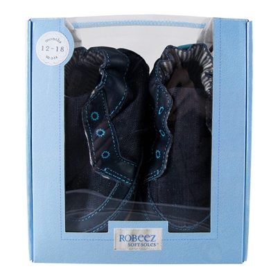 Stylish Steve Soft Soles 12-18 months - Navy (Robeez)