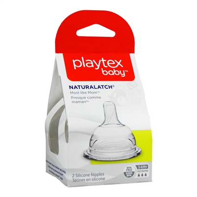 NaturaLatch Fast Flow Nipple 2 pack (Playtex)