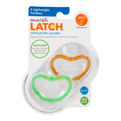 LATCH Lightweight Pacifiers 2 Pack 6m+ (Munchkin)