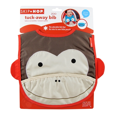 Zoo Tuck-Away Baby Bib Monkey (Skip Hop)
