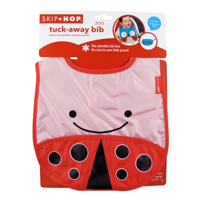 Zoo Tuck-Away Baby Bib LadyBug (Skip Hop)