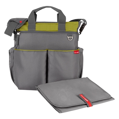 Duo Signature Diaper Bag Charcoal/ Lime (Skip Hop)