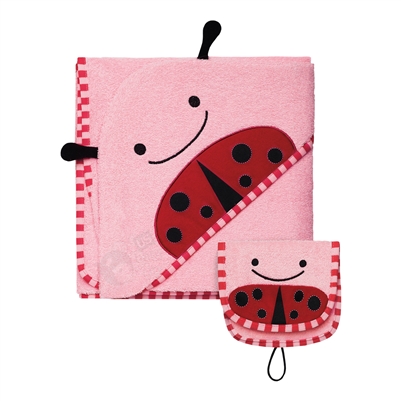 Zoo Hooded Towel & Mitt Set Ladybug (Skip Hop)