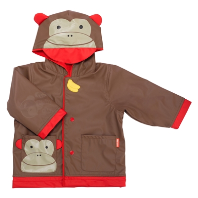 Zoo Rain Coats Monkey Large - Size 5-6 (Skip Hop)