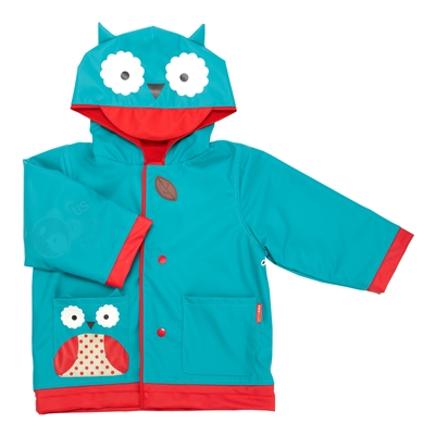 Zoo Rain Coats Owl Large - Size 5-6 (Skip Hop)