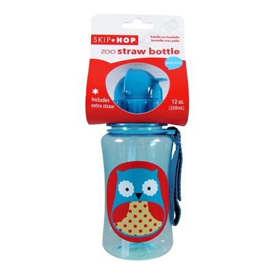 Zoo Straw Bottle Owl (Skip Hop)