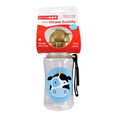 Zoo Straw Bottle Cow (Skip Hop)