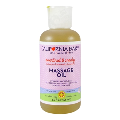 Overtired & Cranky Massage Oil - 4.5 oz. (California Baby)