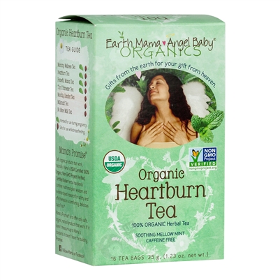 Organic Heartburn Tea - 16 Tea Bags (Earth Mama Angel Baby)