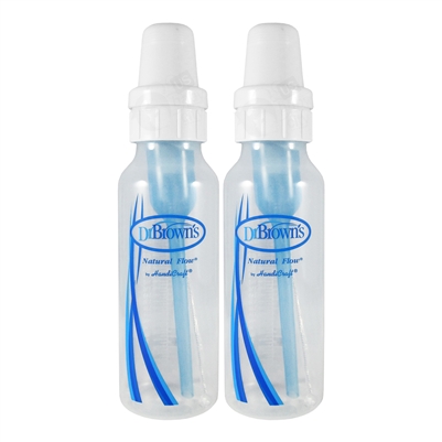 Natural Flow Standard Baby Bottle 2 pack - 8 oz. (Dr. Brown's)