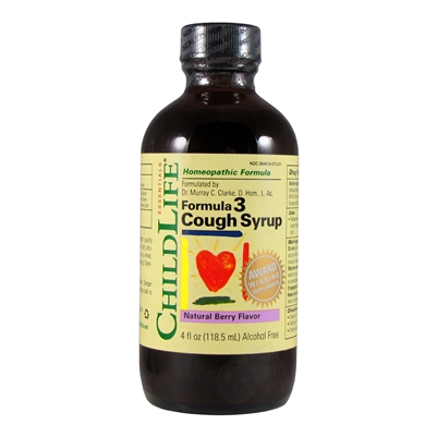 Formula 3 Cough Syrup - 4 oz. (Childlife)
