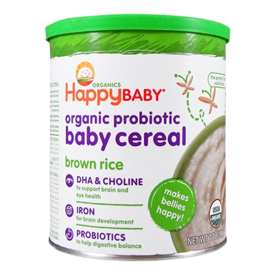 Organic Probiotic Baby Cereal 6 Pack - Brown Rice (Happy Baby)