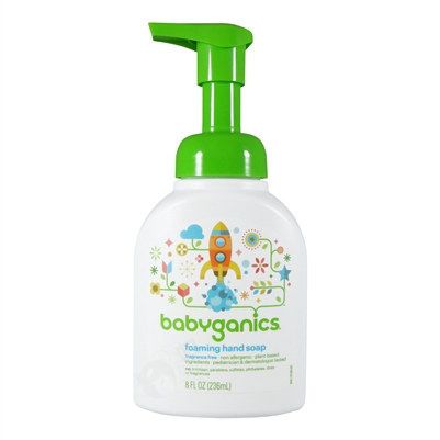 Foaming Hand Soap Fragrance Free - 8.45 oz. (Babyganics)