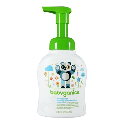 Alchohol-Free Foaming Hand Sanitizer Fragrance Free - 8.45 oz. (Babyganics)