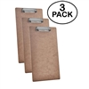 Acrimet Clipboard Legal Size (15 3/8â€ x 9 1/16â€) Low Profile Clip (Hardboard) (3 Pack)