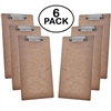 Acrimet Clipboard Legal Size (15 3/8â€ x 9 1/16â€) Low Profile Clip (Hardboard) (6 Pack)