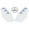 Clipboard White Letter Size A4 (13" x 9 1/16") Premium Metal Clip (Hardboard) (Blue Clip) (6 Pack), Acrimet