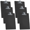 Clipboard Letter Size A4 (13 3/8â€ x 9 7/16â€) Premium Metal Clip with Side Rulers (Plastic) (Black Color) (6 Pack), Acrimet