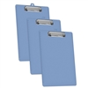 Acrimet Clipboard Low Profile Clip Letter Size (Solid Blue Color) (3 Pack)