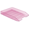 Acrimet Stackable Letter Tray (Clear Pink Color) (1 Unit) Code 211.8