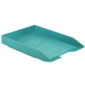 Acrimet Stackable Letter Tray (Solid Green Color) (1 Unit)