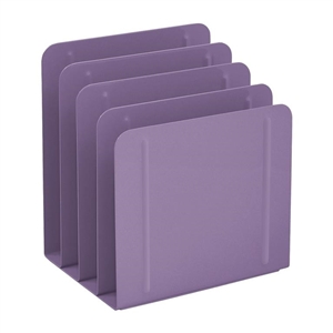 Acrimet Desk Metal File Sorter 4 Compartments (Purple Color) 223.3