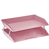 Acrimet Facility 2 Tier Letter Tray (Solid Pink Color) Code 253.9