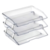 Acrimet Facility 3 Tiers Triple Letter Tray (Clear Crystal Color) Code 255.3