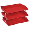 Acrimet Facility 3 Tiers Triple Letter Tray (Solid Red Color) Code 255.VM