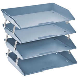 Acrimet Facility Letter Tray 4 Tiers (Solid Blue Color) Code 256.A.O