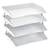 Acrimet Facility Letter Tray 4 Tiers (Solid White Color) Code 256.B.O