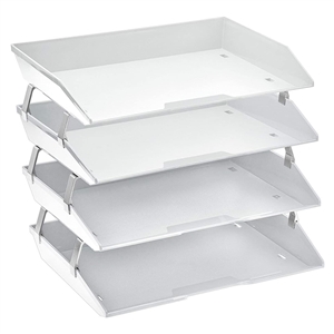 Acrimet Facility Letter Tray 4 Tiers (Solid White Color) Code 256.B.O
