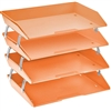 Acrimet Facility Letter Tray 4 Tier (Orange Citrus Color) Code 256.L.C