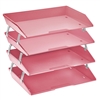 Acrimet Facility Letter Tray 4 Tiers (Solid Pink Color) Code 256.R.O