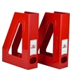 Acrimet Magazine File Holder (Solid Red Color) 2 Pack Code 277.VMO