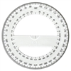 Acrimet 360 degree Protractor Premium (Clear Crystal Color) Code 552.0