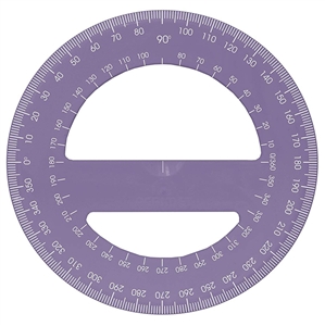 Acrimet 360 degree Protractor Premium (Purple Color) Code 553.3