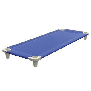 Acrimet Premium Stackable Nap Cot Stainless Steel Tubes Blue 713.1