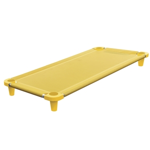 Acrimet Premium Stackable Nap Cot Stainless Steel Tubes Yellow 714.1