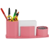 Acrimet Millennium Desk Organizer Pencil Paper Clip Cup Holder (With Paper) (Solid Pink Color) Code 740.9