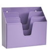 Acrimet Horizontal Triple File Folder Organizer (Solid Purple Color) Code 860.LO