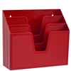 Acrimet Horizontal Triple File Folder Organizer (Solid Red Color) Code 860.VM.O