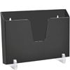 Acrimet Pocket File Holder Horizontal Design Brochure Display (for Wall Mount or Countertop Use) (Removable Supports Included) (Letter Size) (Black Color) Code 862.4