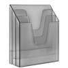 Acrimet Vertical File Folder Organizer (Clear Smoke Color) Code 864.0