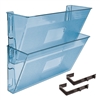 Acrimet Wall-Mounted Modular File Holder (Clear Blue Color) 2 Pack Code 867.3