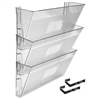 Acrimet Wall-Mounted Modular File Holder (Crystal Color) 3  Pack Code 868.1