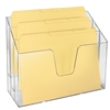 Acrimet Horizontal Triple File Folder Organizer Folders Included (Crystal Color) Code 869.1