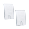 Acrimet Wall Mount Sign Holder Display 9" x 6 6/8" Self Adhesive (A5 - Memo Size) (2 Pack) (Clear Crystal) Code 875.5